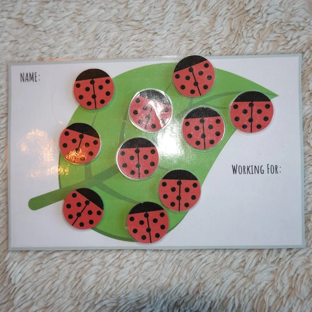 Lady Bug Reward Chart, Token Board, Chore Chart